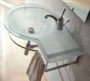 Open Kristallux Single Glass Sinks