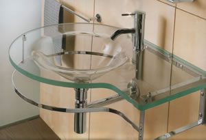Open Kristallux Single Glass Sinks